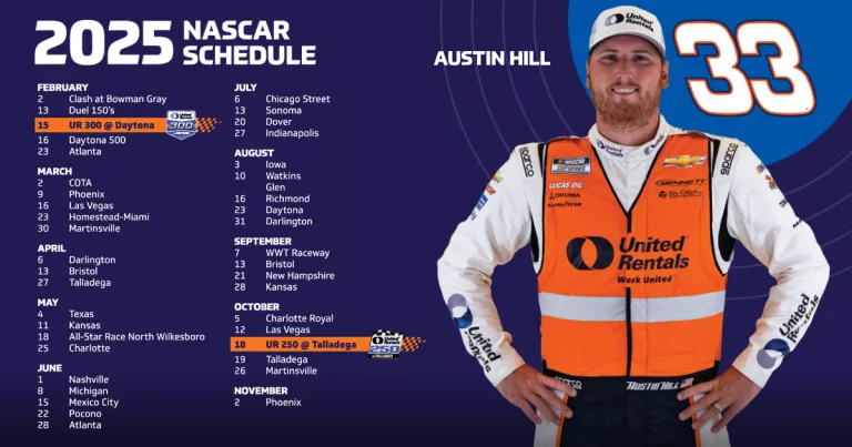2025 NASCAR Schedule