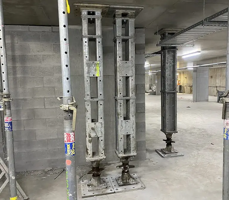 4 Levels of Back Propping To Support Compromised Concrete – Brisbane