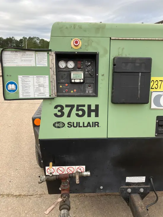 2019 Sullair 375H DPQ-JD3 Air Compressor