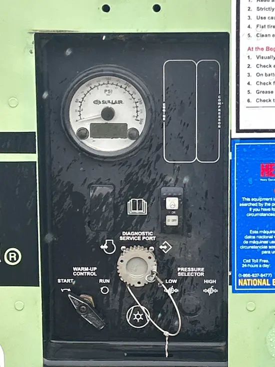 2019 Sullair 185DPQ-KU-T3 Air Compressor