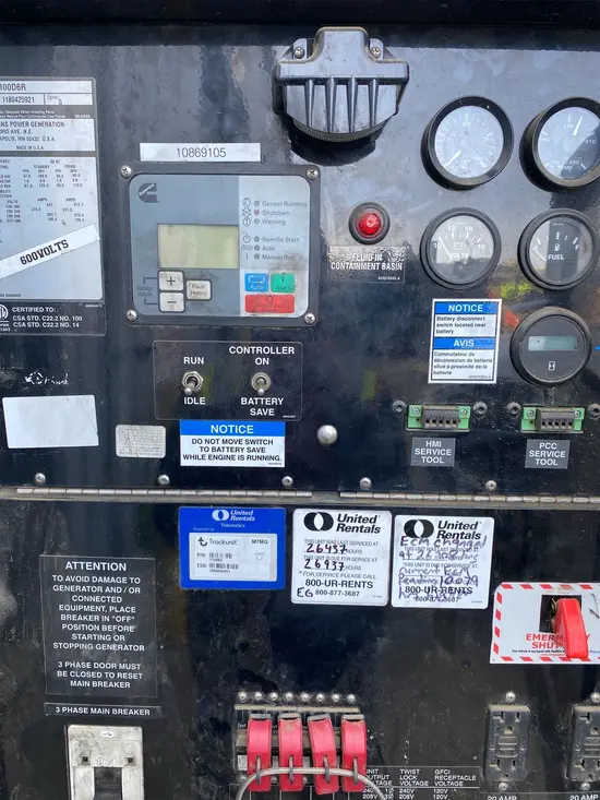 2018 Cummins C100D6R Diesel Generator