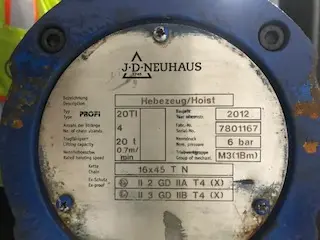 2013 JD NEUHAUS PROFI 16TI Hoist