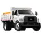 White Ford dump truck
