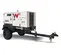 White and black WACKER 20-25 kW Towable Generator, Tier 4 Diesel
