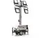 White and silver and black GENERAC Portable LED Light Tower, Electric Powered