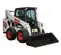 White, black and orange BOBCAT 1,900-2,000 lb. Skid Steer