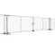 Red ZND Sliding Vehicle Gate Kit, Double