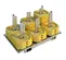 Black and yellow Temporary Fence Base Weight