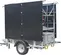 Gray PROGRESS HELIOS-1 1,400W Towable LED Light Tower, 700W Solar