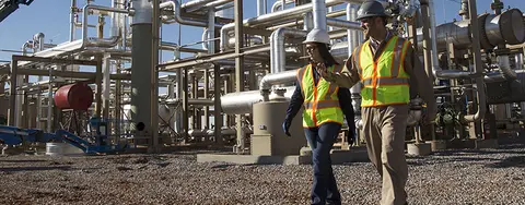 Workers at a jobsite