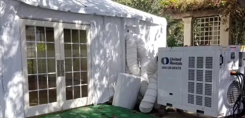 Tent air conditioner for event