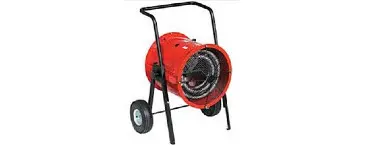 red cylindrical portable space heater