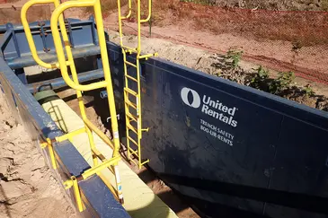 Trench at a jobsite