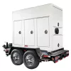 White, black and silver MULTIQUIP 175 kW Towable Generator, Diesel