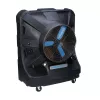 Black PORTACOOL Portable Indoor/Outdoor Evaporative Cooling Fan, 12,500 CFM, 24-36 in.