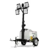 White and black GENERAC LIGHT TOWER,15-20KW LED VERT MAST