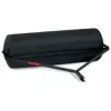 black towable lawn roller
