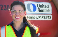 female worker in PPE 