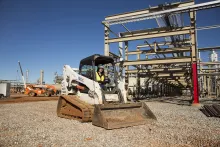 Equipment at jobsite hero