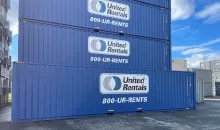 Stacked storage containers