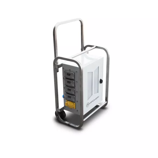 White and Silver HiPower portable mill panel
