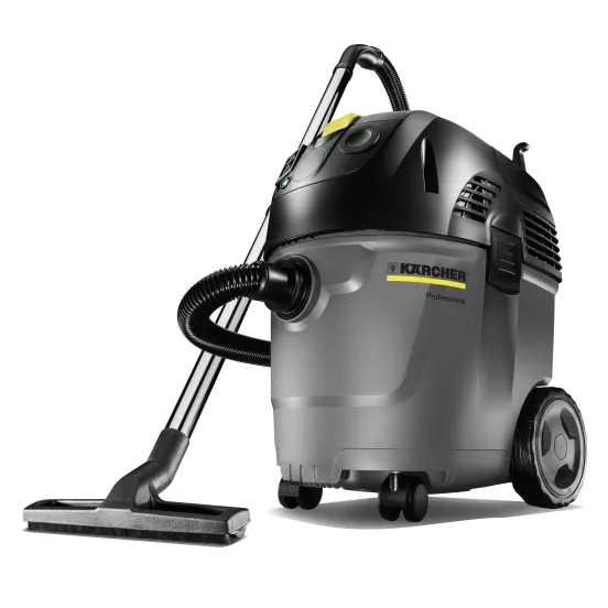 Grey and black KARCHER Industrial Vacuum Cleaner, 10-15 gal., Electric Powered