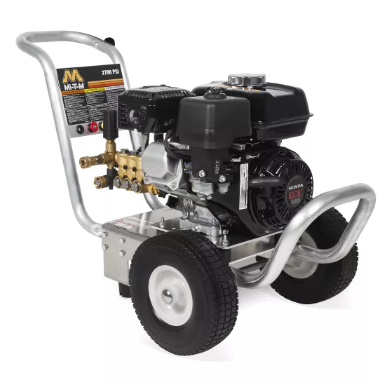 Silver and black MiTM Black Mi-T-M 2,700 psi pressure washer