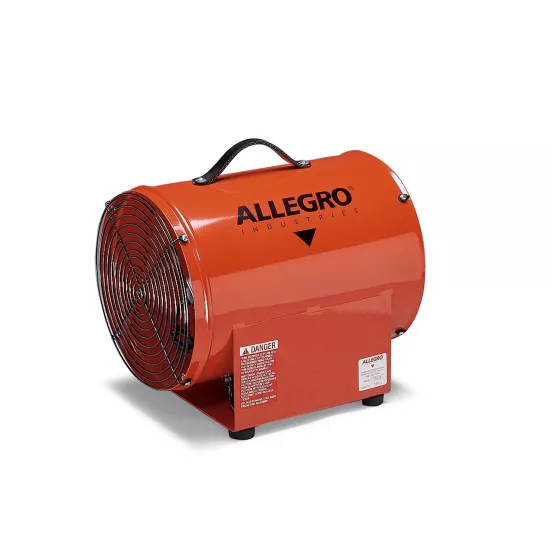 Red ALLEGRO Axial Blower, 12 in., Explosion Proof, Electric-powered