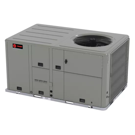 Beige Trane electric 5-ton Air Conditioner with Heat