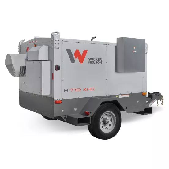 Gray WACKER Indirect Heater, 750,000 BTU, Diesel Powered