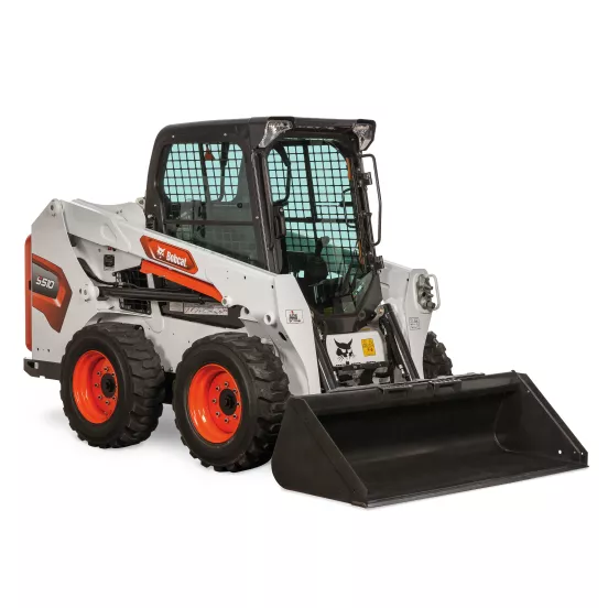 White, black and orange BOBCAT 1,700-1,900 lb. Skid Steer