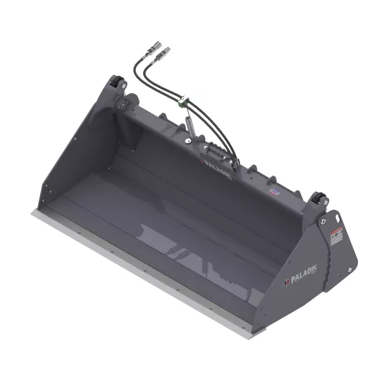 Black PALADIN 84 in. 4-in-1 Bucket Attachment for Skid Steer