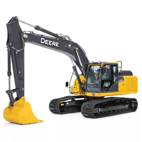 Yellow, gray and black JOHN DEERE 49,000-54,000 lb. Excavator